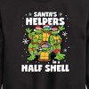 Boys' - Teenage Mutant Ninja Turtles - Santas Helpers In A Half Shell Graphic Long Sleeve Fleece Sweatshirt - image 2 of 4