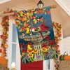 Briarwood Lane Fall House Flag 40x28 For Outdoor Fall Birdbath Floral House Flag Flag For Fall House Flag - 4 of 4