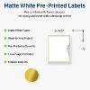 Avery 4" x 3-1/3" Labels, Gold & Navy Border with Florals, 40 ct - 2 of 4