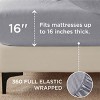 Cotton Sheets Set, Blend from Linen Cotton Bedsheets, GentleSoft™ & Breathable Bedsheets with 16 Inches Pocket, Gifts for All Seasons - 4 of 4