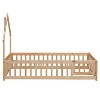 YOOCOZZ Full Size House-Shaped Headboard Floor Bed with Fence - 4 of 4