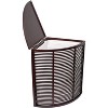 BirdRock Home Compact Corner Laundry Hamper with Lid - Black - 3 of 4