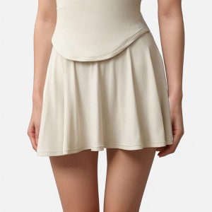 Anna-Kaci Active Women's Flowy Active Skirt with Smooth High Waistband and Lightweight Stretch Fabric - 1 of 4