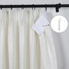 TWOPAGES Curtain Adjustable Pin Hooks, White Pinch Pleat Drape Hooks (Pack of 32) - 2 of 2