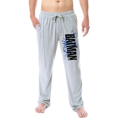 Dc Mens' The Batman Movie Gotham Bat Background Logo Sleep Pajama Pants ...