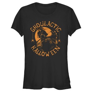 Juniors Womens Star Wars Halloween Ghoulactic Darth Vader T-Shirt - 1 of 4