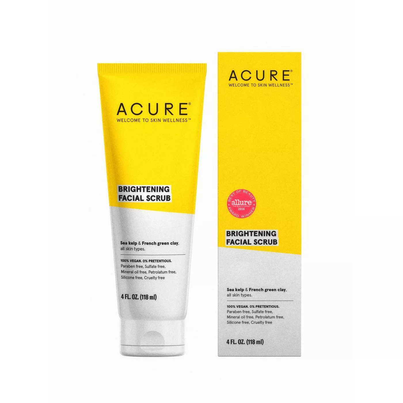Acure Brightening Facial Scrub - 4 fl oz - image 1 of 4