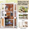 Garden Storage Shed & Mini Greenhouse with Waterproof Roof, Lockable Door & Shelves - 2 of 4