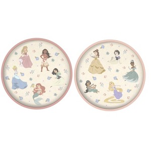 Zak Designs 2pk 8" Princess Melamine Bamboo Plates - 1 of 4
