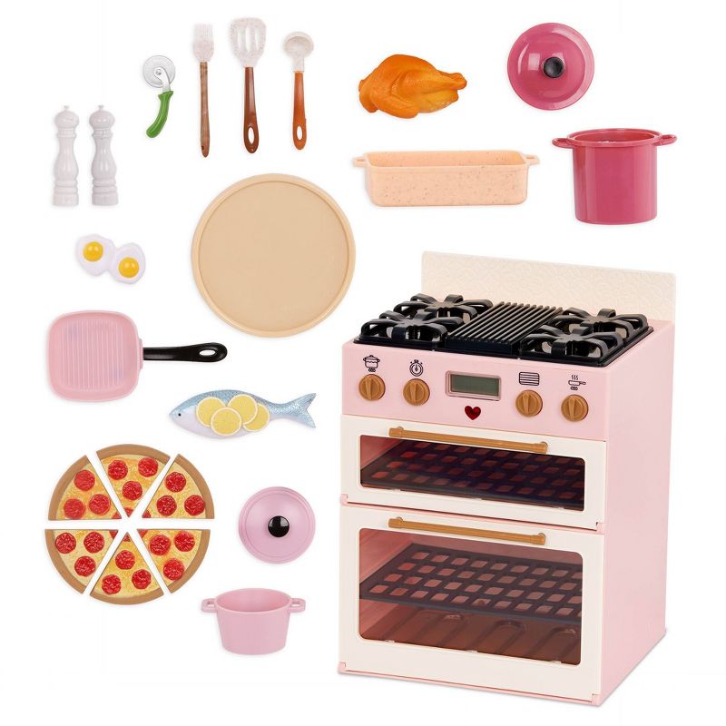 Our Generation Make &#38; Bake Stove with Oven &#38; Cooking Sounds Accessory Set for 18&#34; Dolls, 1 of 8