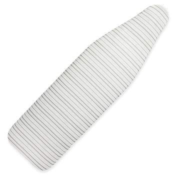 Juvale Heavy Duty Cover and Pad Replacement for Standard Ironing Board, Cotton, Grey Stripes, 15 x 54 in