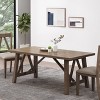 NicBex 71Inch Farmhouse Rectangle Dining Table with MDF Tabletop and Wood Legs for 6 to 8 - 2 of 4