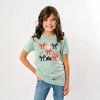 The Juniper Shop Coquette Baseball Red Chart Youth Short Sleeve Tee - 3 of 4