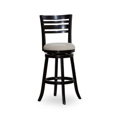 NicBex Dining Chairs Upholstered Chair Bar Height Chairs Slat Back Swivel Chair Fabric Seat for Kitchen