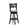 NicBex 30" Swivel Bar Stools with Slatted Back,Counter Height Bar Stools with Flared Legs,Barstools for Kitchen Counter,Home Bars - 2 of 4
