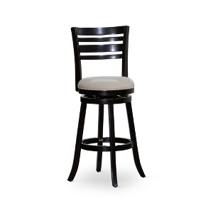 NicBex Dining Chairs Upholstered Chair Bar Height Chairs Slat Back Swivel Chair Fabric Seat for Kitchen - 1 of 4