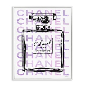 Stupell Industries Glam Black Purple Perfume Bottle, 11" x 14" - 1 of 4