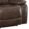 42" Aashi Gel Match Power Motion Recliner Brown Leather - Acme Furniture: Upholstered, Metal Frame, 60 Day Warranty - 4 of 4