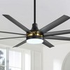 Airsurfer 65" Large Indoor Modern Ceiling Fan with Led Lights and Remote - 2 of 4