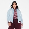 Women's Denim Varsity Jacket - Wild Fable™ - 2 of 3