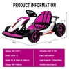 Go Kart for Kids, 24V Drift Kart with 2X200W Strong Motor, 7AH Big Battery, Electric Pedals - 2 of 4