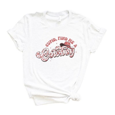 Simply Sage Market Women's Cupid Find Me A Cowboy Short Sleeve Graphic Tee