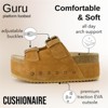 CUSHIONAIRE Women's Guru Genuine Leather footbed platform sandal with +Comfort, Wide Widths Available - 4 of 4