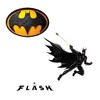 The Flash 2023 Batman Vinyl Large Deluxe Stickers Variety Pack - Laptop, Water Bottle, Scrapbooking, Tablet, Skateboard, Indoor/Outdoor - Set of 9 - 3 of 4