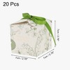 Unique Bargains Gift Boxes with Ribbon 2.76"x2.76"x2.76" Green 20 Pcs - 2 of 4