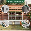 Coucheta Laying Boxes for Hens, Metal Nesting Boxes for Chickens, Chicken Nesting Box with Perch & Lid - Versatile Wall Mount or Free Standing - 4 of 4
