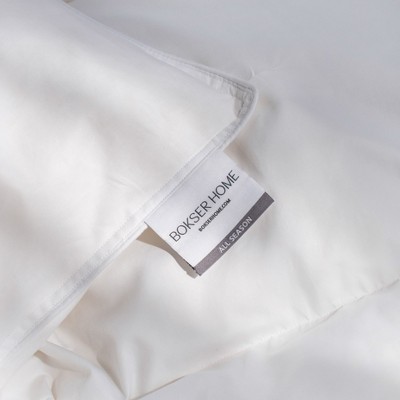 Twin White Cotton All Season Duvet Comforter