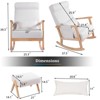 NicBex Glider Rocking Chair with Ottoman,Upholstered Nursery Rocking Chairs with High Backrest,Modern Rocking Chair,Nursing Chair for Bedroom - 3 of 4
