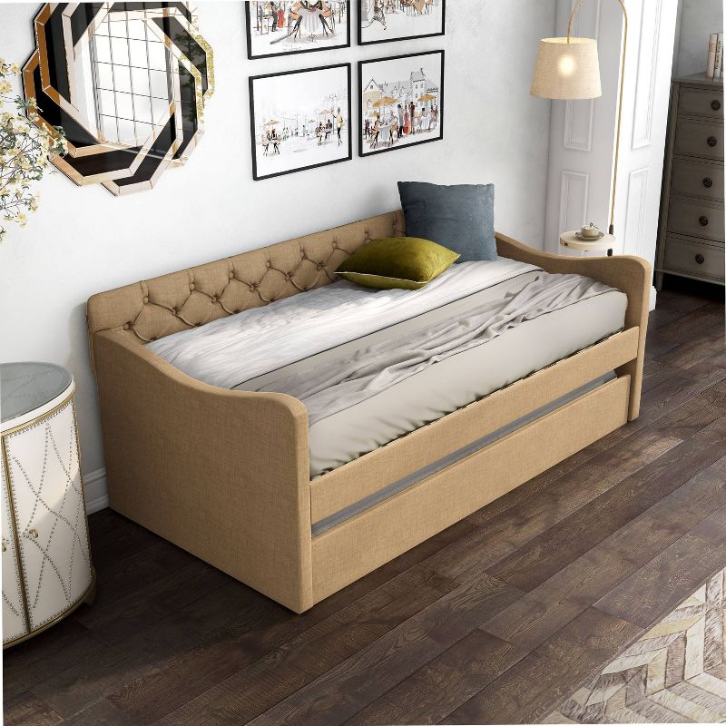 Twin Alisa Upholstered Daybed with Trundle - HOMES: Inside + Out, 2 of 10