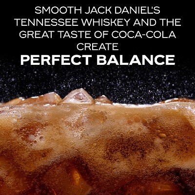 Jack Daniel's Whiskey & Coca-Cola Cocktail- 4pk/12 fl oz Cans