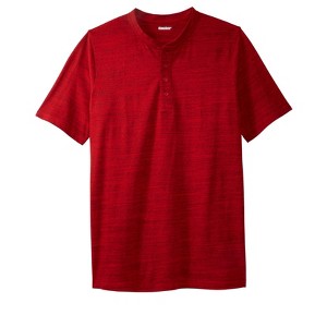 KingSize Men's Big & Tall Shrink-Less Lightweight Henley T-Shirt - 1 of 4