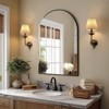 FONTOI Arched Wall Mirror with Metal Frame Arched Design for Bedroom Entryway Hallway Living Room Bathroom and Modern Spaces - 2 of 4