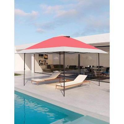 12x12 Pop Up Gazebo Outdoor Canopy Shelter, 8 Stakes Instant Gazebo Tent for Lawn, Garden, Backyard Deck
