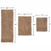 Fantasia Bath Rug Collection Cotton Shaggy Pattern Tufted Set of 3 Bath Rug Set - Home Weavers - 2 of 3