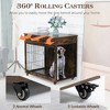 LOVMOR 38.4 Inch Dog Kennel with 2 Drawers Storage - 4 of 4