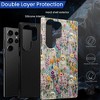 BONGEEK Case Compatible with Samsung Galaxy S25 Ultra,Scratch Resistant Hybrid 2-Layer Hard Shell Bright Phone Case, Bloom Floral Halloween - 4 of 4