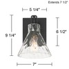 Possini Euro Design Possini Euro Ishii 9 1/4" Wide Matte Black Wall Sconce Set of 2 - 4 of 4