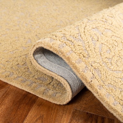 Ivory Hand-Tufted Wool Rectangular Area Rug