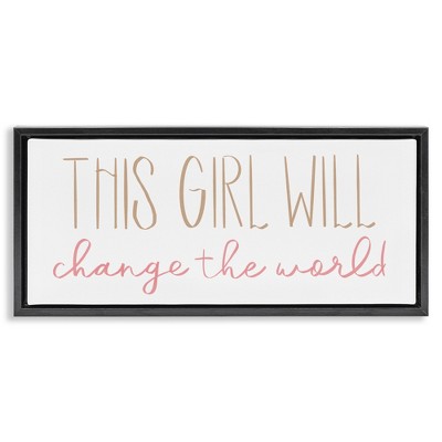 Stupell Industries Girl Power Motivational Phrase, 25" x 11"