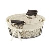 Cheung's Raphina Set of 3 Lined Wire Trays - Round - 3 of 4