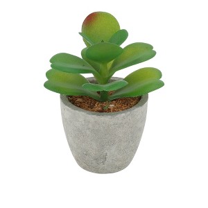Unique Bargains Artificial Plants Mini Desert Rose in Pulp Plastic 3.15"x3.15"x4.13" 1Pcs - 1 of 4