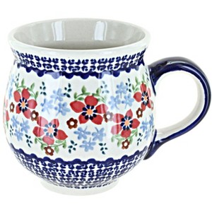 Blue Rose Polish Pottery K068 Manufaktura Large Bubble Mug - 1 of 1