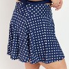 Calypsa Women's Plus Size High Waisted Chlorine Resistant Flowy Swim Skirt With Attached Shorts - 3 of 4