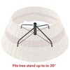 Casafield Christmas Tree Collar, Woven Hyacinth Farmhouse Tree Base Cover with Cord Cut Out - 3 of 4