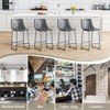 Gikpal Barstools, Counter Height Bar Stools with Back, Modern PU Leather Armless Chairs with Footrest and Metal Legs, for Kitchen Living Room Pub - 3 of 3