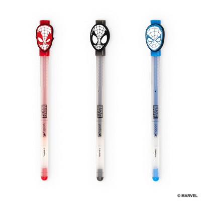 Yoobi Marvel Writing Set 3pk Gel Pen With Charms Spider-Man